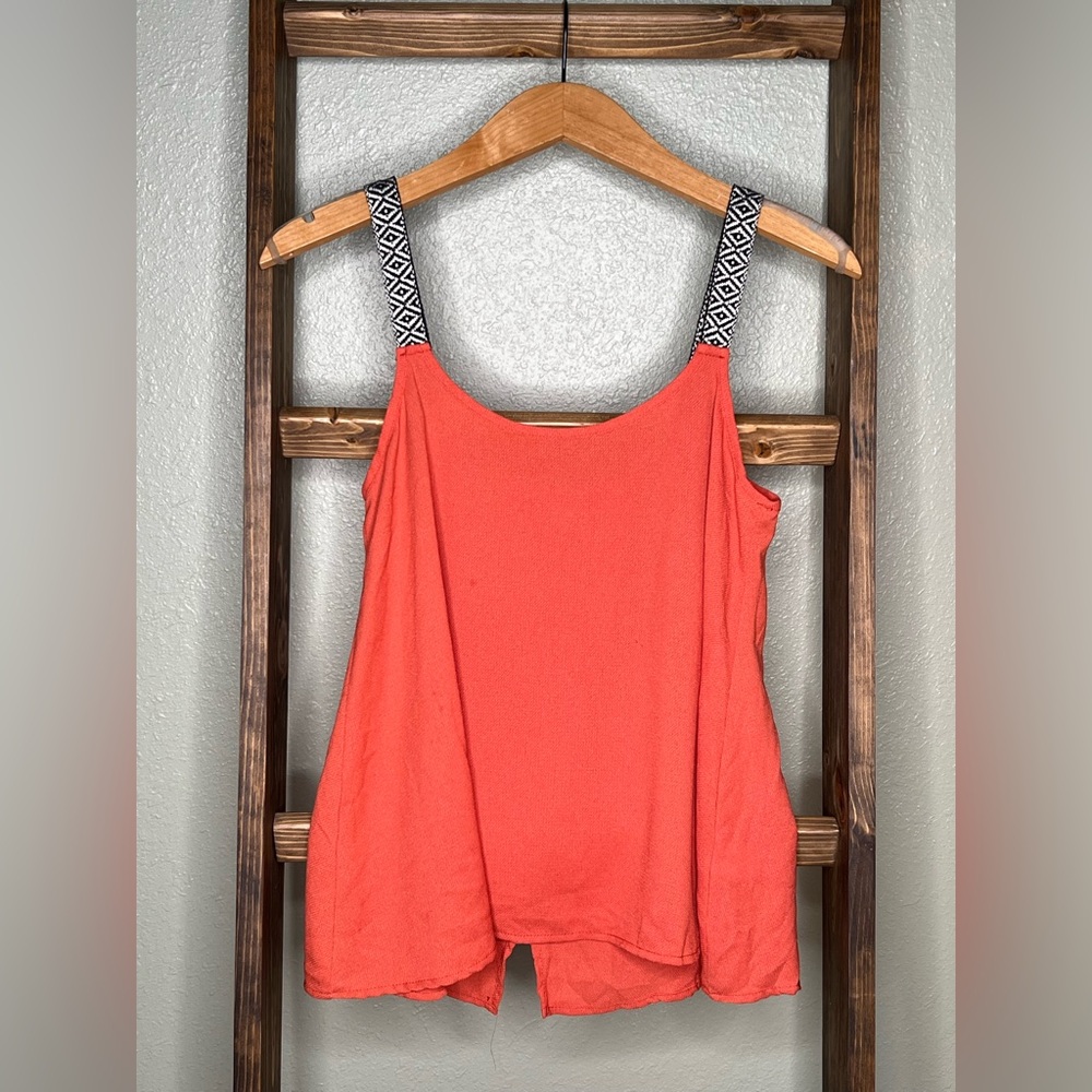 Miami Orange Pink Camisole Relaxed Tie Front